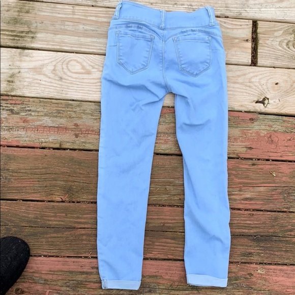 FOREVER 21 girl's push up jeans sz 25  light blue - Picture 5 of 5